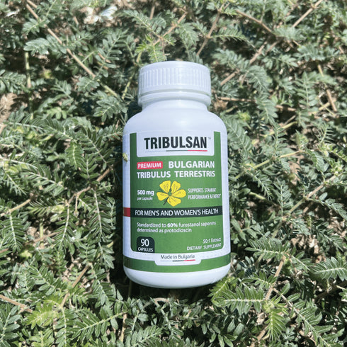 Tribulsan Bulgarian Tribulus Terrestris – 500mg, 90 Capsules – 60% Furostanol Saponins – Herbal Supplement for Strength & Vitality